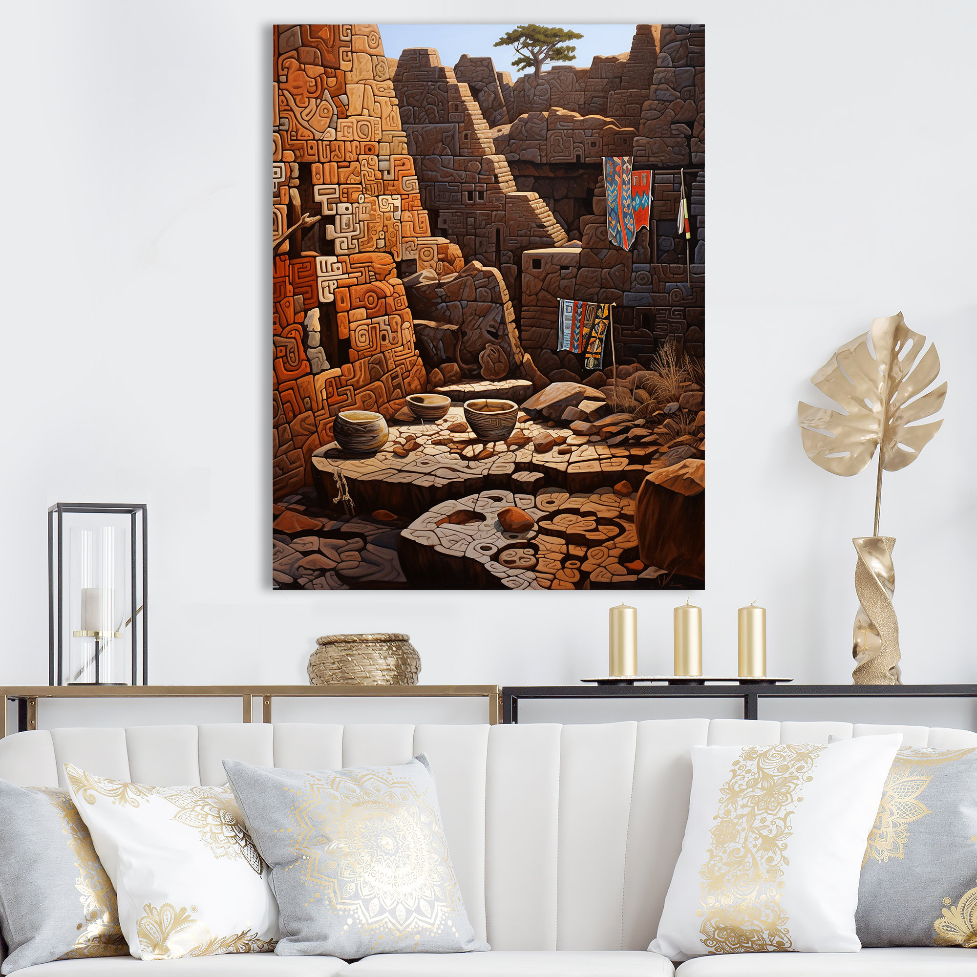Design Art Native Ancient Ruins In America I On Canvas Print Wayfair